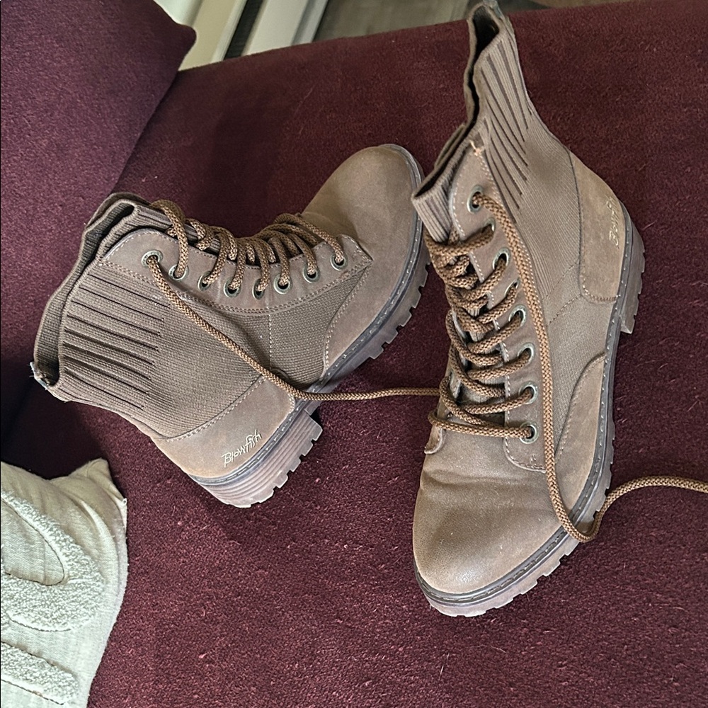Blowfish Malibu Cognac Combat Boots